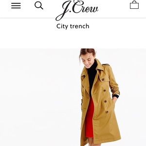 J.Crew City trench coat 🧥